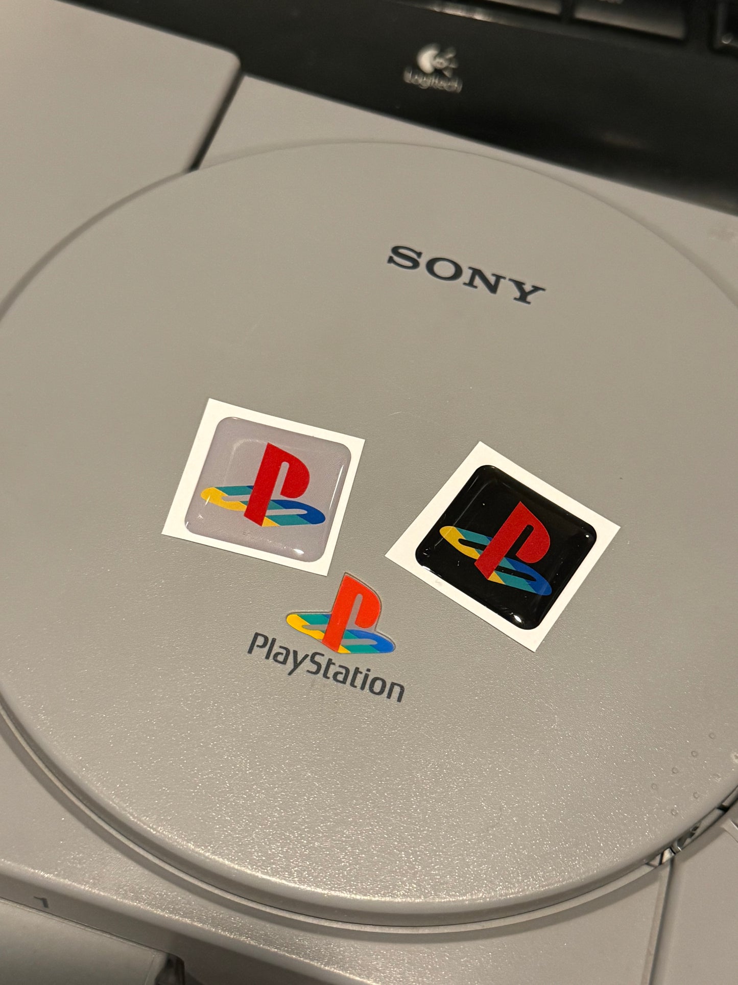 > Playstation < PS1 PS2 Logo Case Badge Sticker - Dome