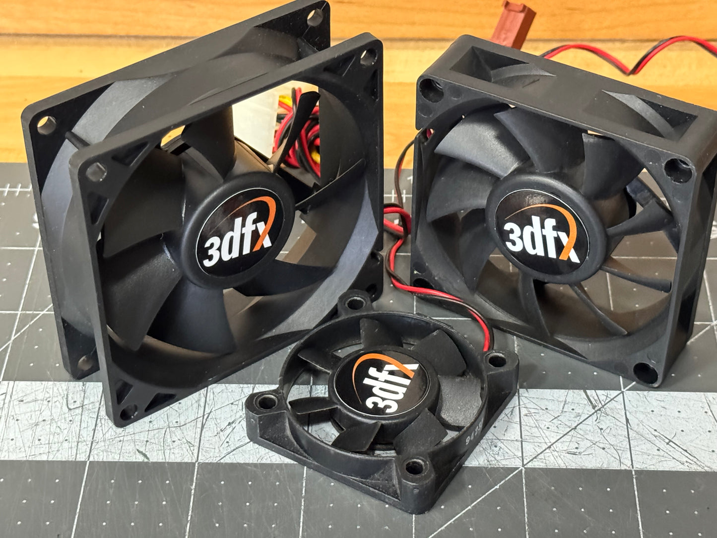 3Dfx Voodoo Round Fan Case Badge Sticker - Asst. Sizes