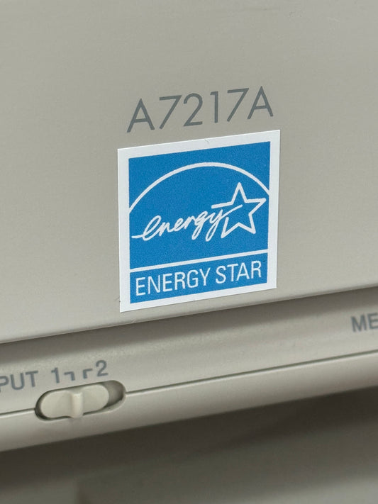 Energy Star Certified Computer Badge Sticker - White