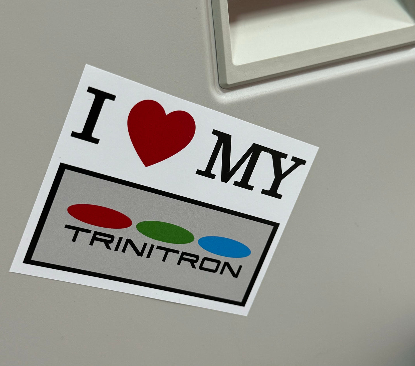 Sony “I ❤️ MY TRINITRON” TV Love Sticker V1