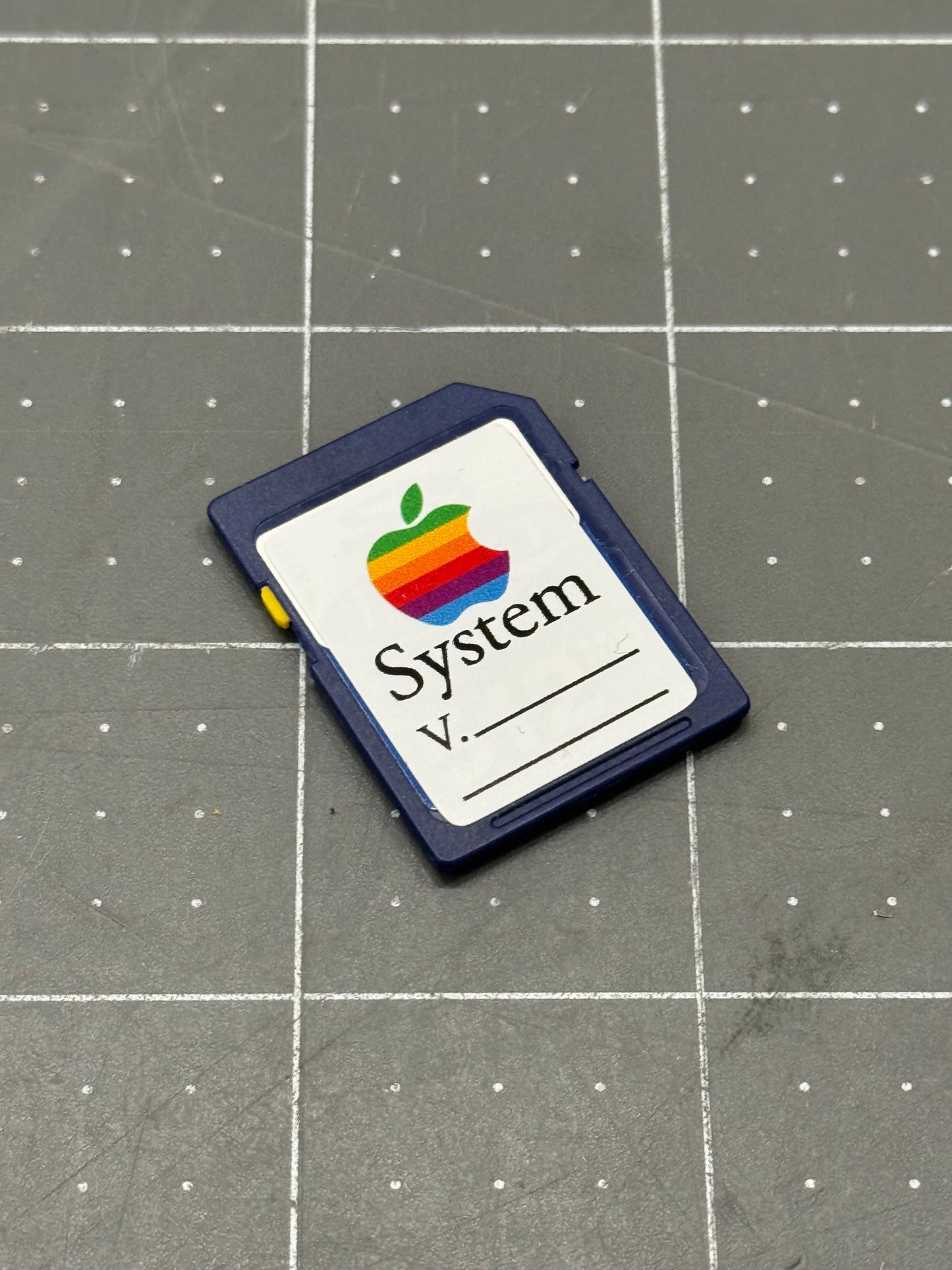 Apple Mac OS SD Card Label Sticker - White