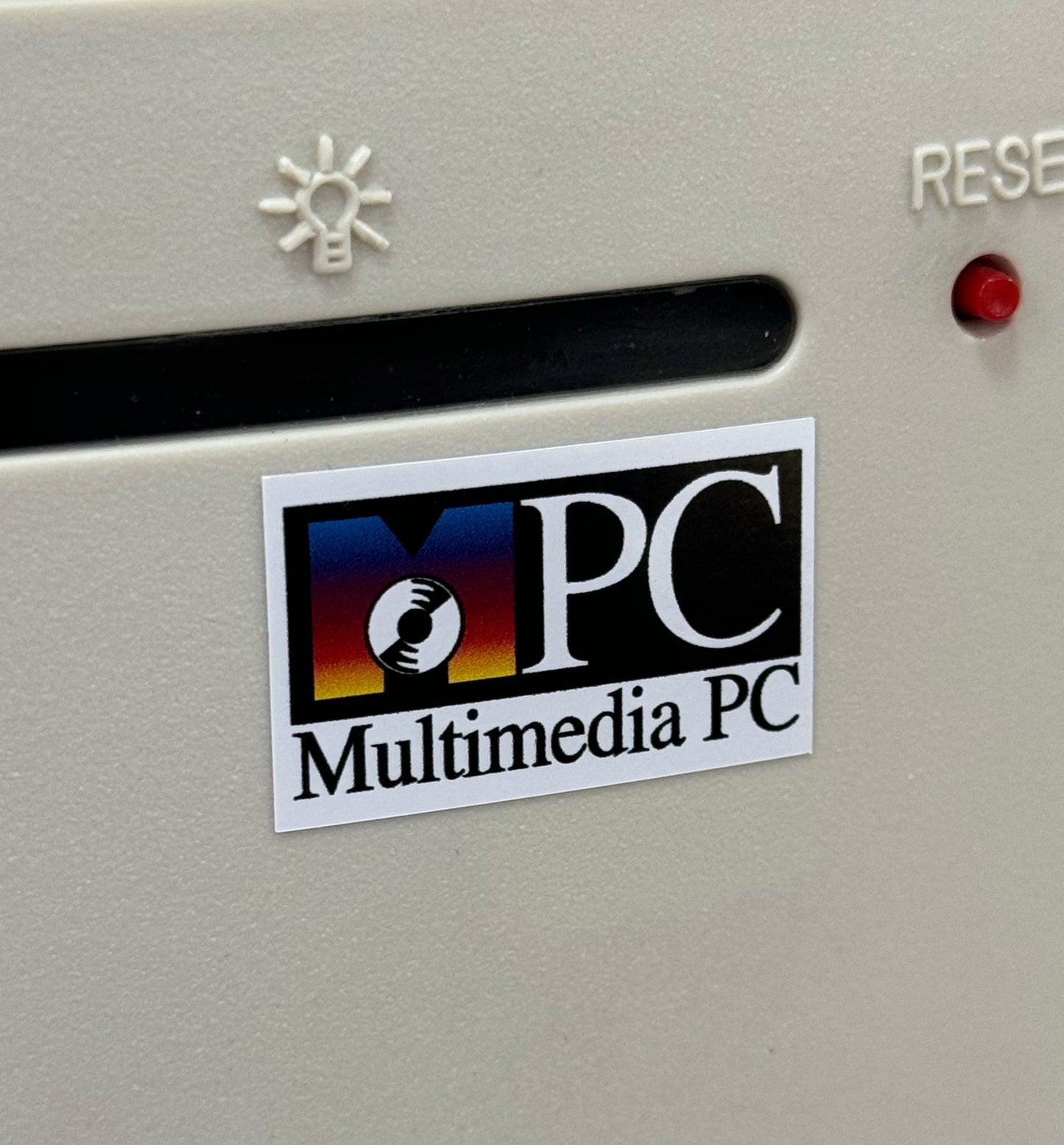 Multimedia PC MPC CD-ROM Case Badge Sticker