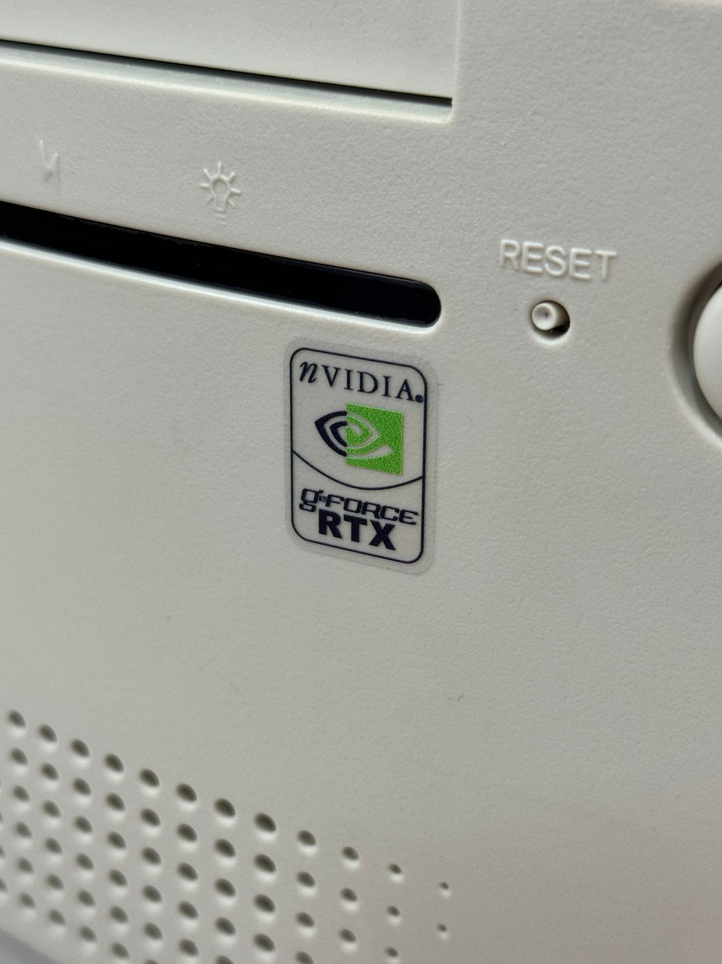 GeForce RTX Case Badge Sticker - Black/Clear