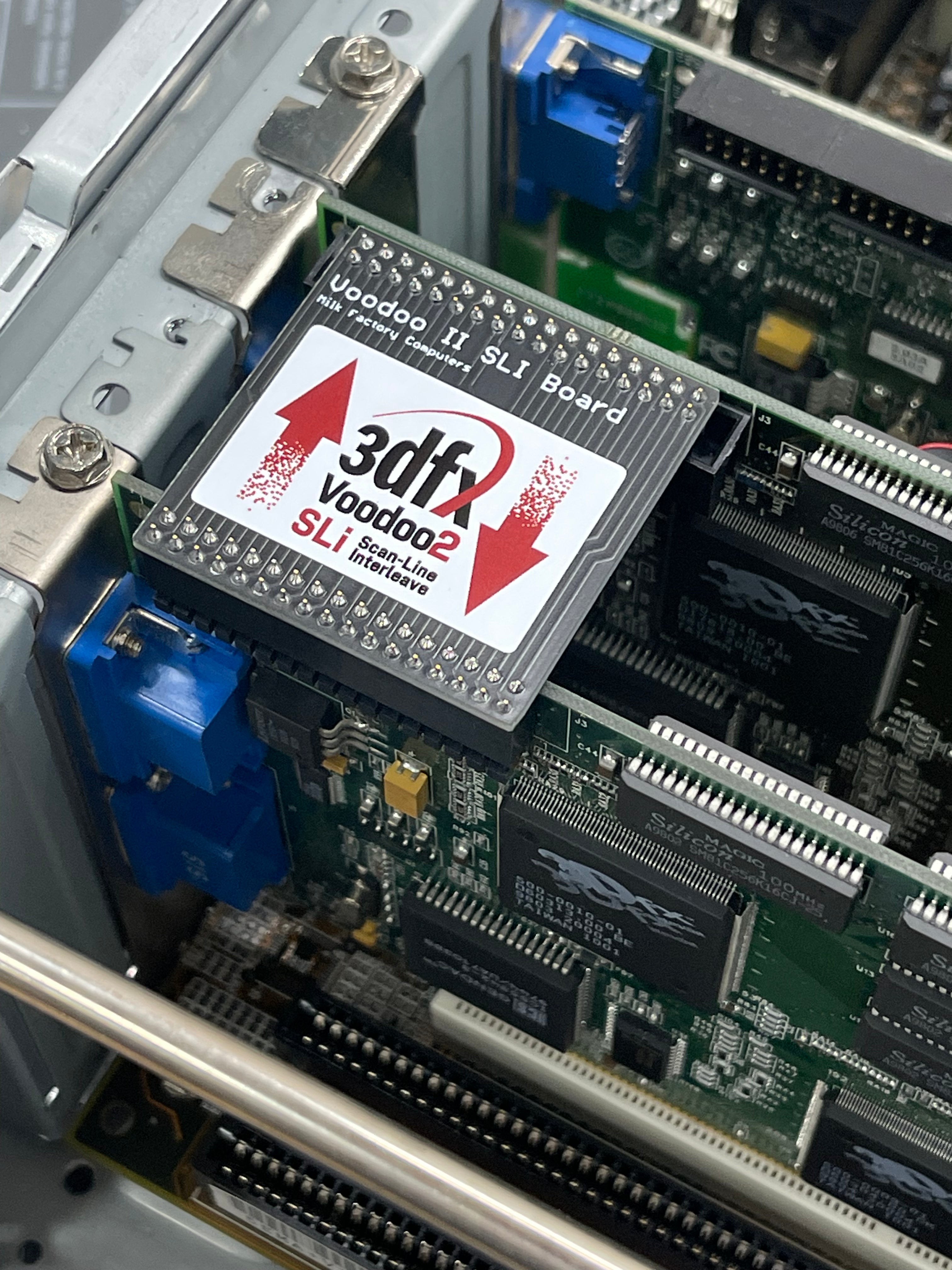 3Dfx Voodoo2 Sli Milk Factory Board Sticker White