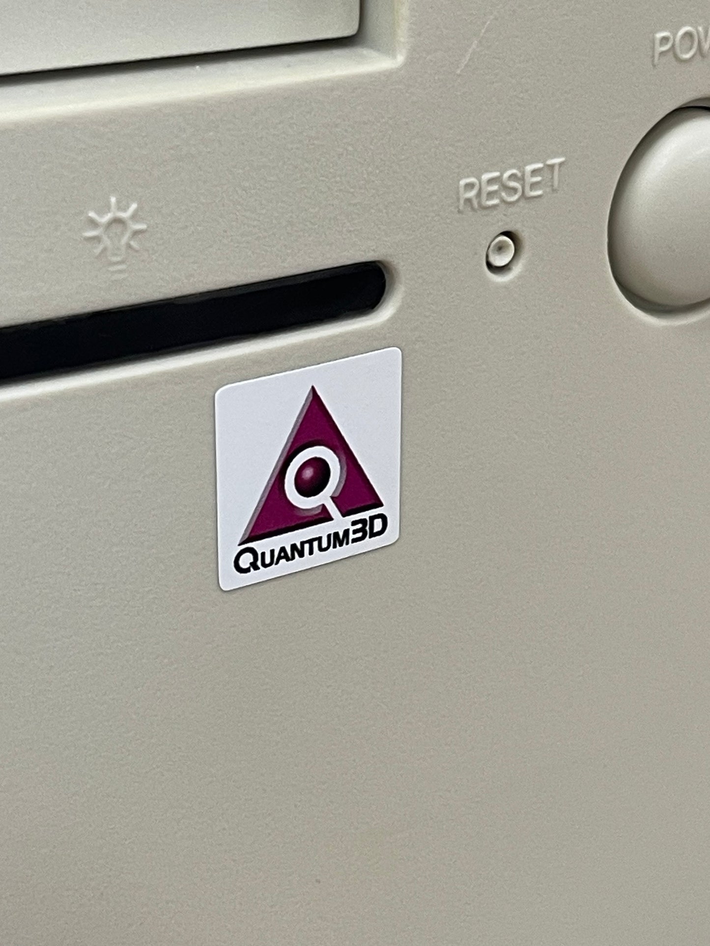 Quantum 3D 3DFx Obsidian2 Case Badge Sticker