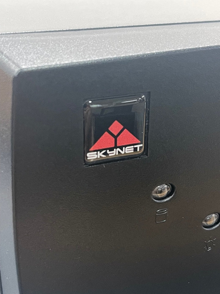 The Terminator > Skynet < Case Badge Sticker - Dome