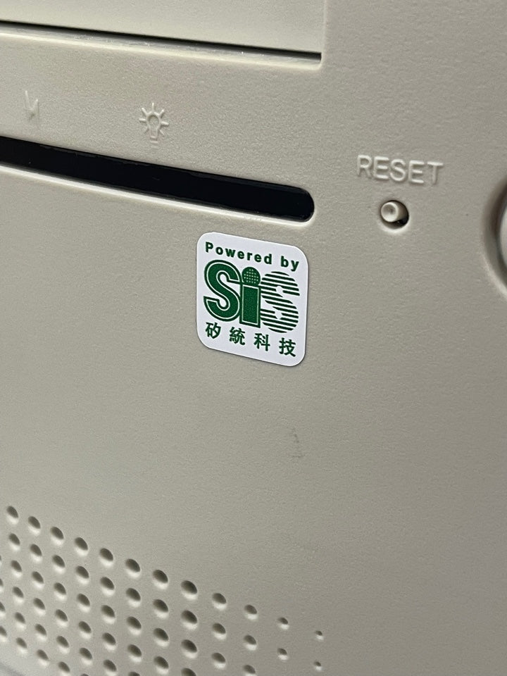 Motherboard > SiS < Case Badge Sticker - White