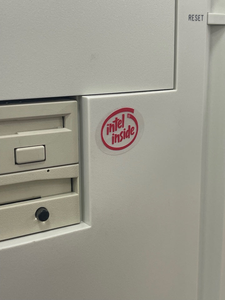 "Intel Inside" Case Badge Sticker RED - Clear
