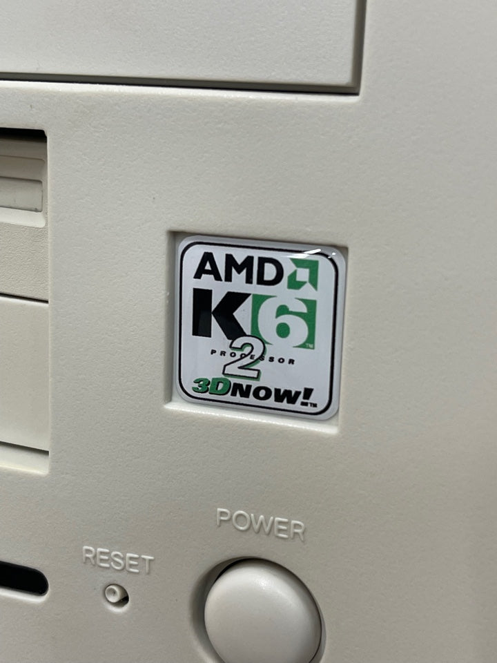 AMD K6-2 "3D Now!" Case Badge Sticker - DOME
