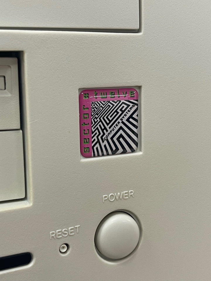 Custom PC Shop > Sector Twelve < Case Badge Sticker - Dome