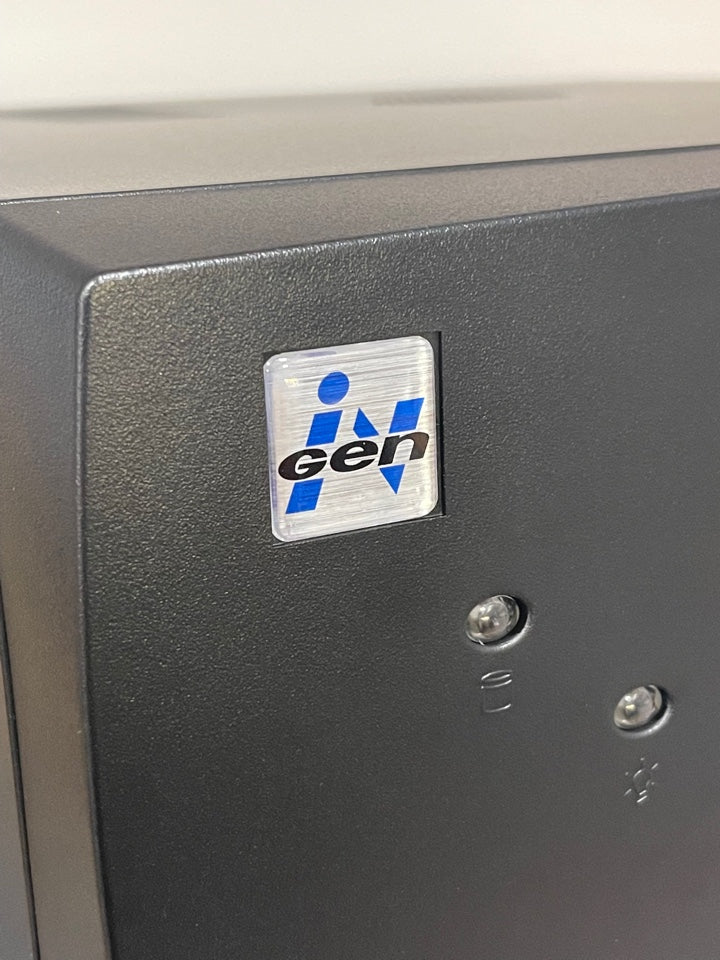 > Ingen < Jurassic Park Case Badge Sticker - Dome Met