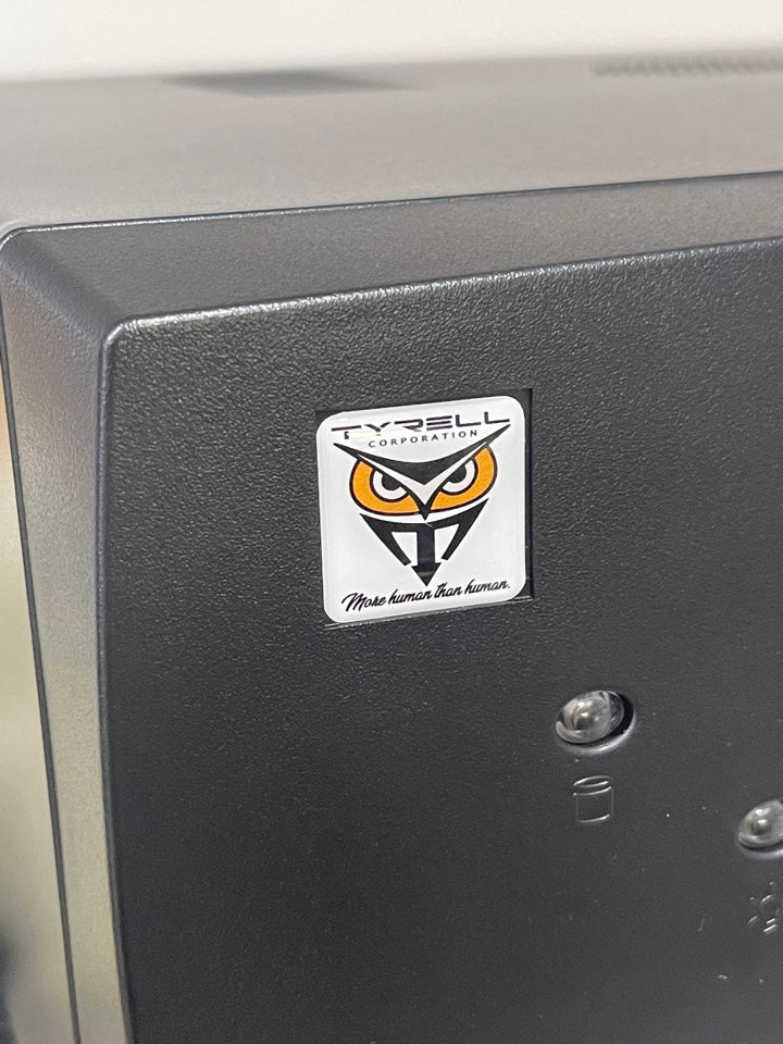 > BR TYRELL < Blade Runner Case Badge Sticker - Dome