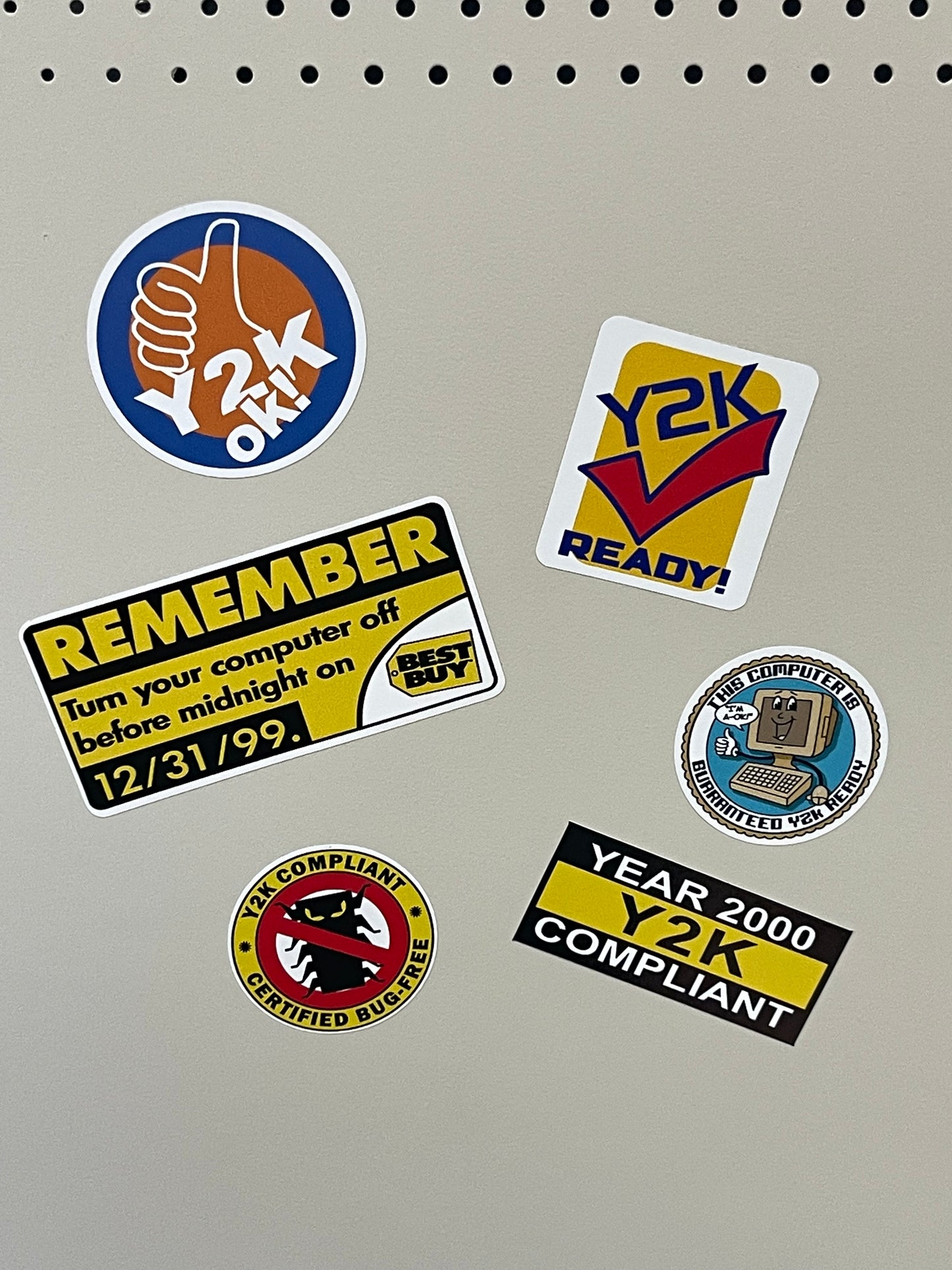 Y2k Year 2000 Sticker Assortment (6)