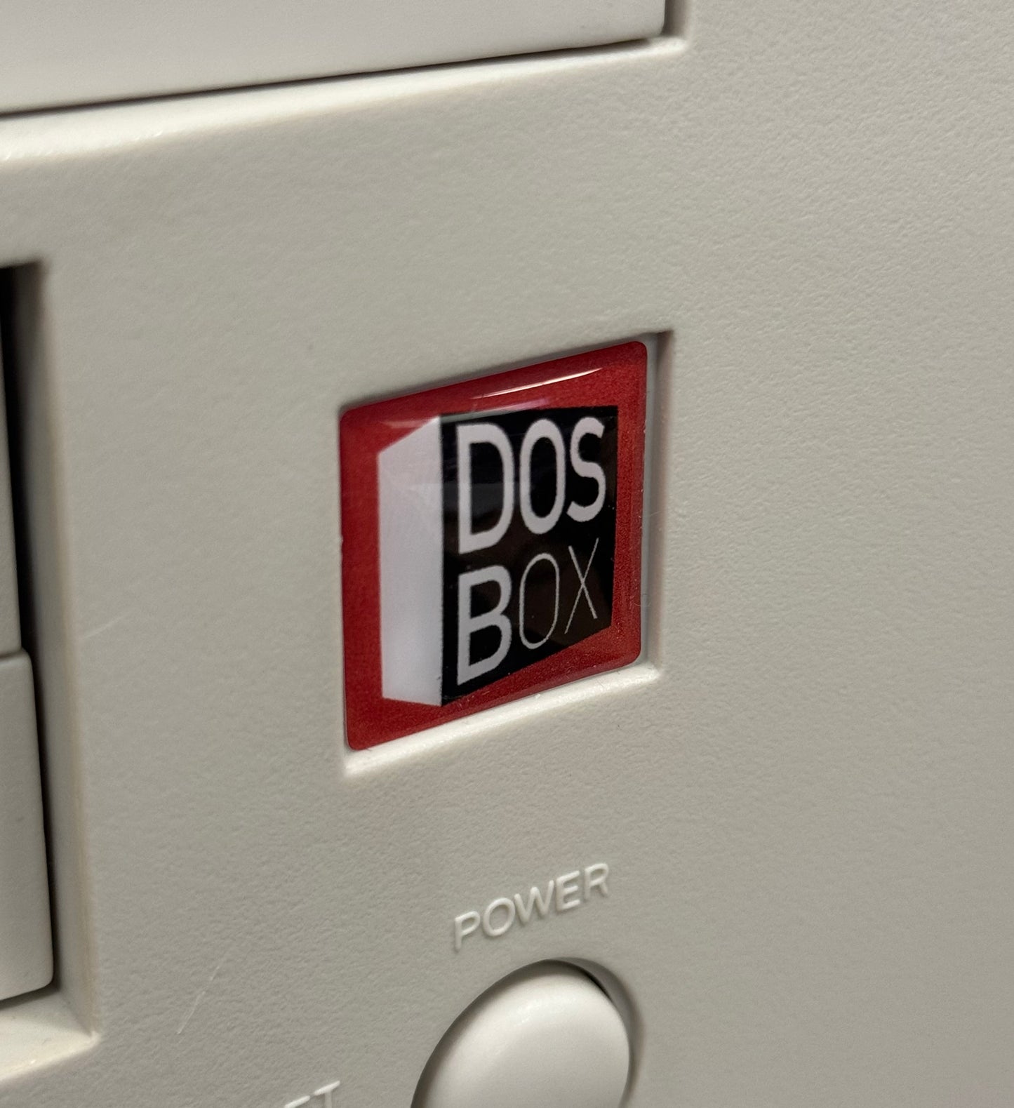 DOSBOX Color Logo Case Badge Sticker - DOME