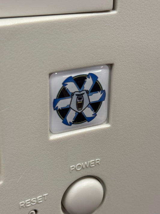 > Mechwarrior II < Clan Ghost Bear MW2 Case Badge Sticker - Dome