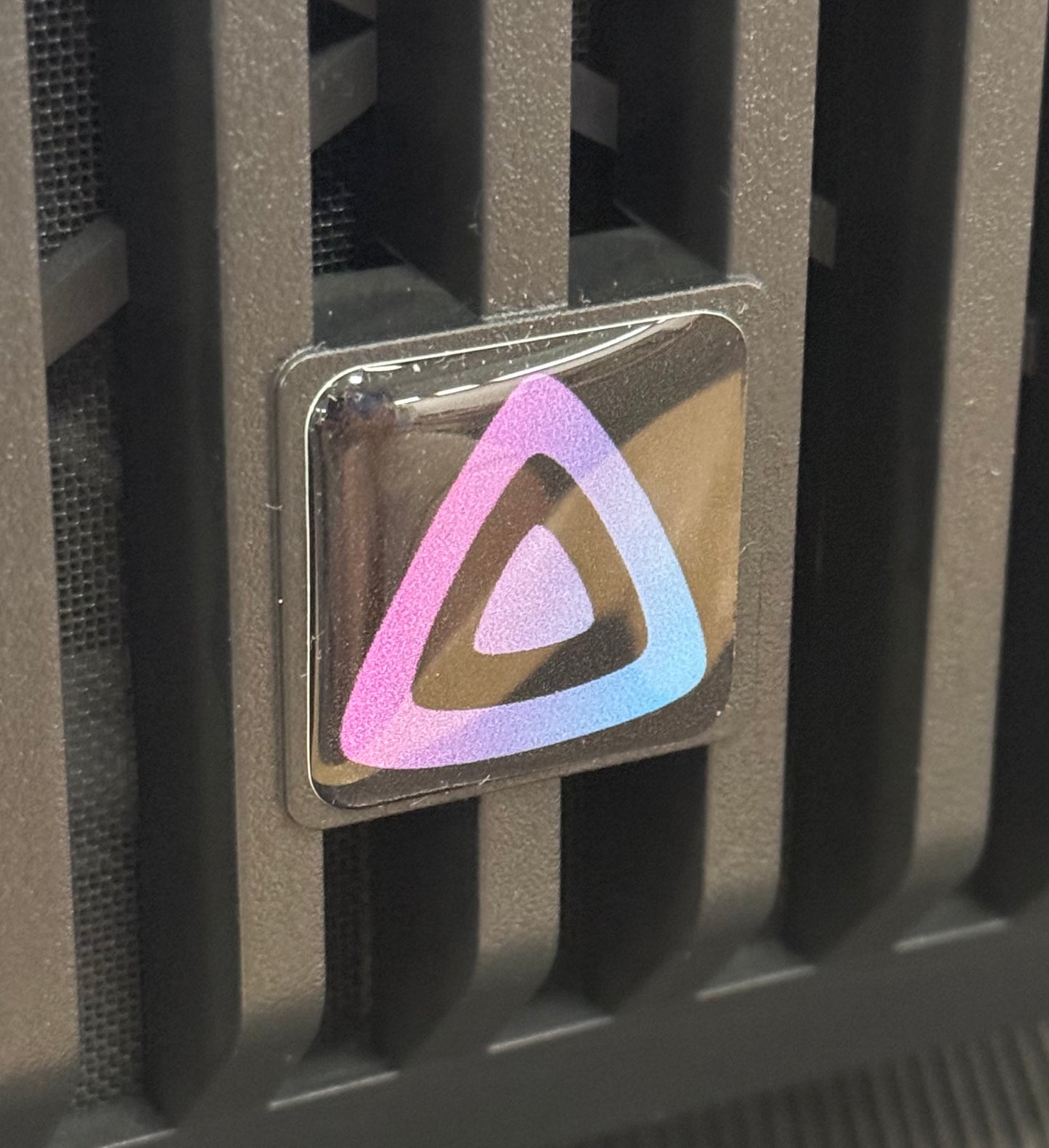 > JELLYFIN < Media Server Logo Case Badge Sticker - Dome Black
