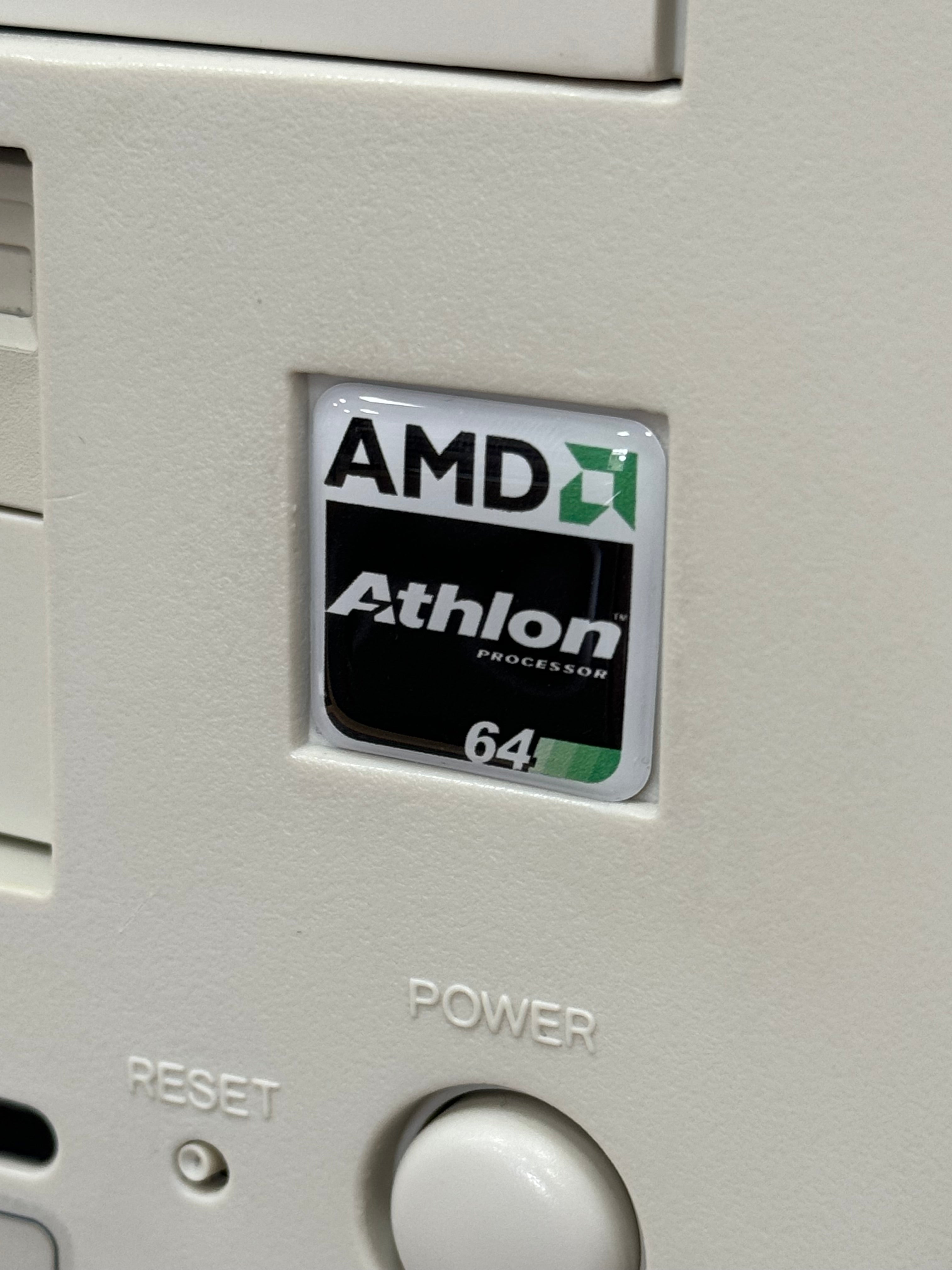 AMD Athlon 64 Case Badge Sticker - DOME – Geekenspiel