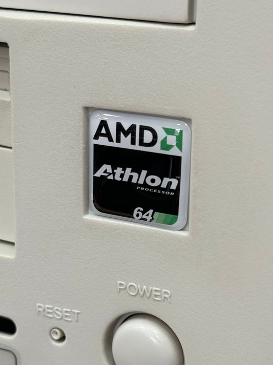 AMD Athlon 64 Case Badge Sticker - DOME