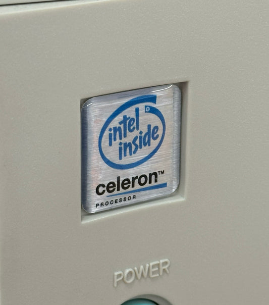 Celeron Case Badge Sticker - DOME MET