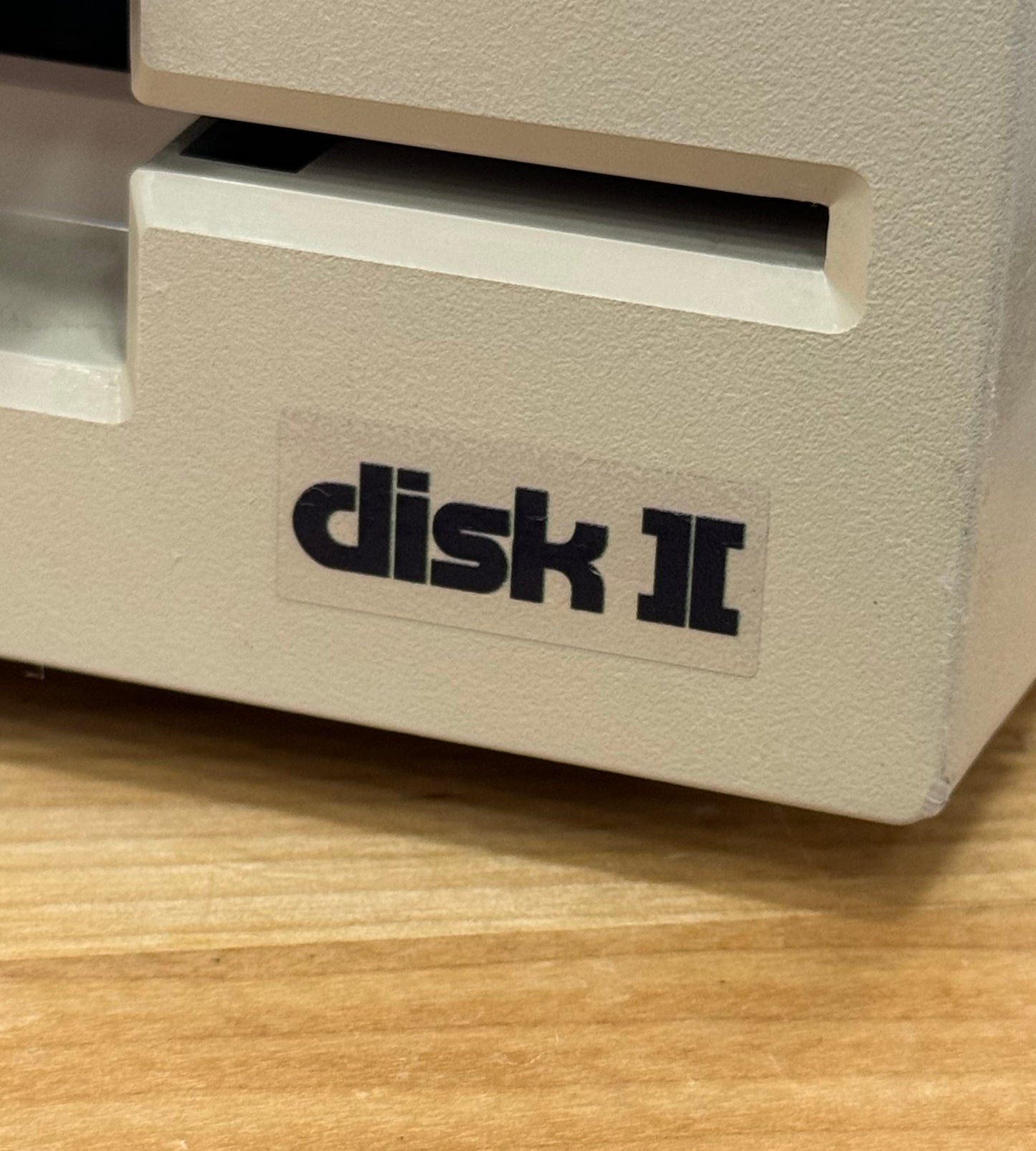 Apple “Disk II” Drive Logo Case Badge Sticker - Clear