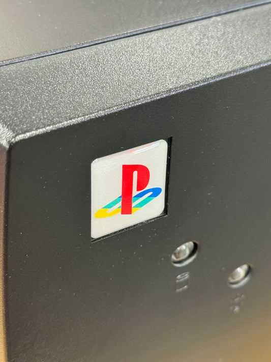 > Playstation < PS1 PS2 Logo Case Badge Sticker - Dome