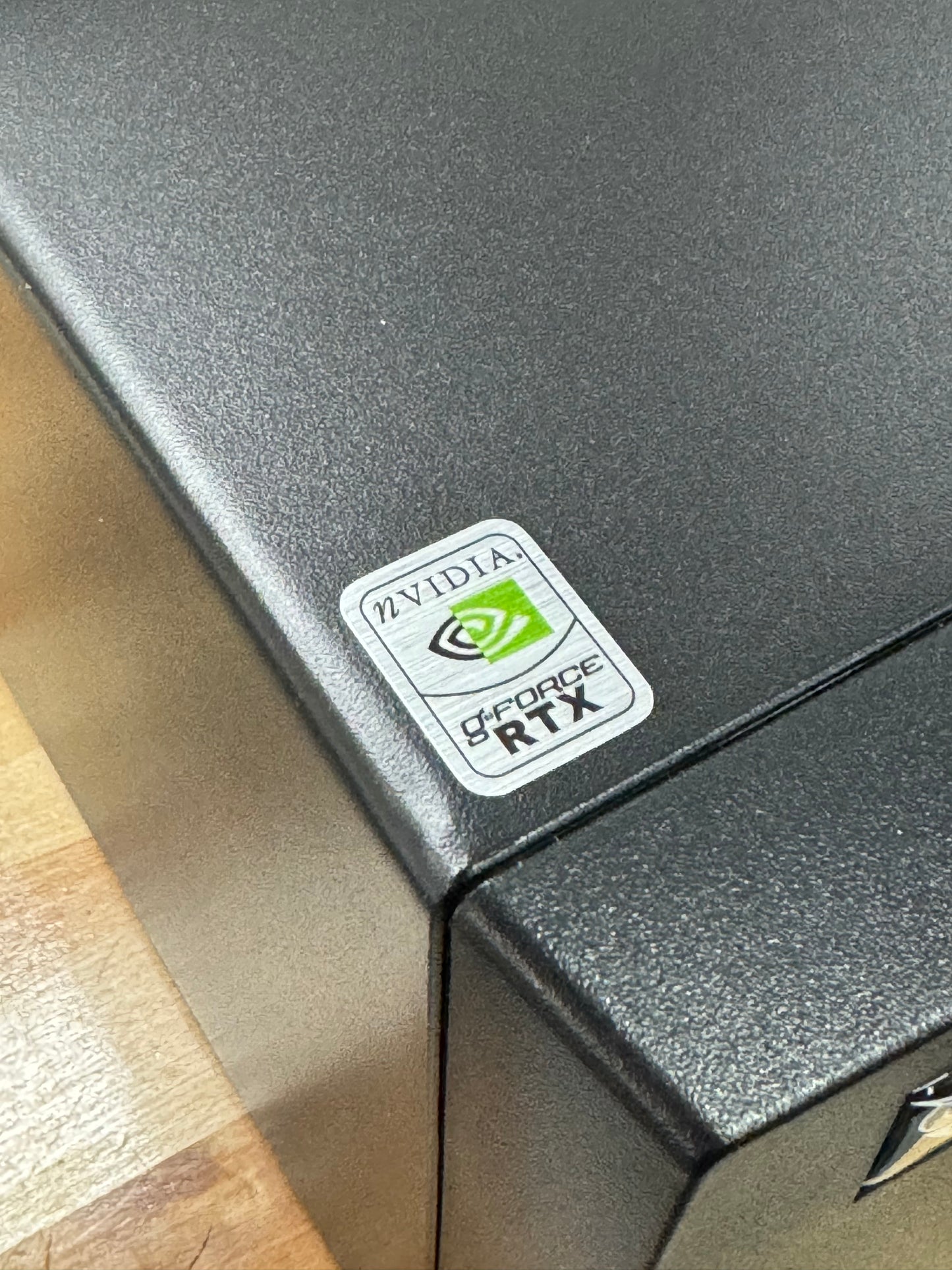 GeForce RTX Case Badge Sticker V2 - Metallic