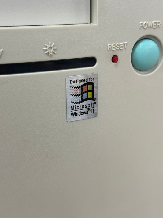 Windows 11 Case Badge Sticker - Metallic