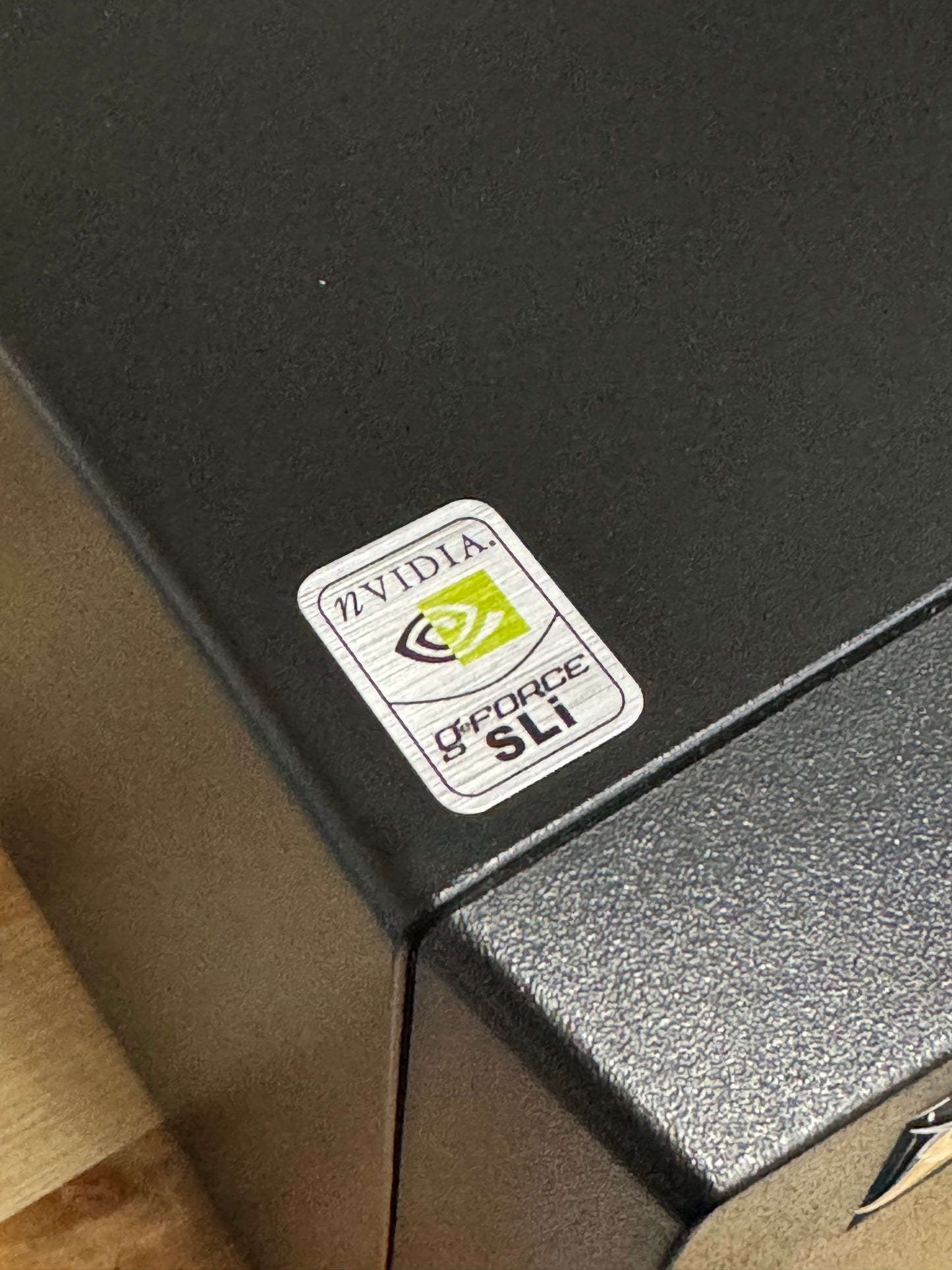 GeForce SLi Case Badge Sticker - Metallic