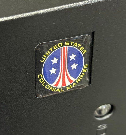 Aliens > United States Colonial Marines < USCM Case Badge Sticker - Dome