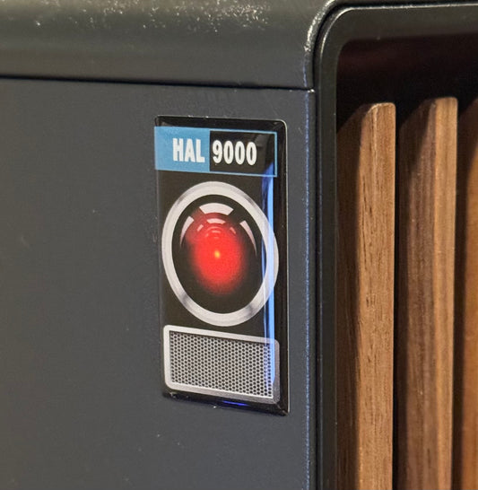 > HAL-9000 < 2001: A Space Odyssey Case Badge Sticker - Dome