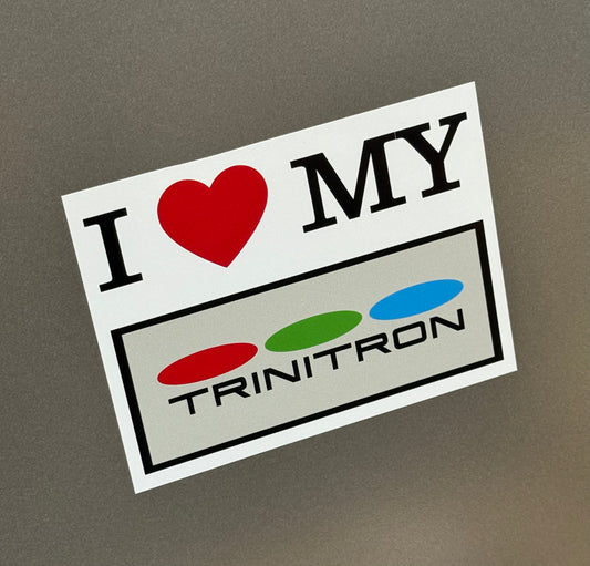 Sony “I ❤️ MY TRINITRON” TV Love Sticker V1