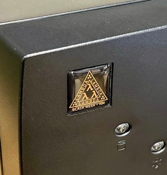> Black Mesa Lambda < Tri-Lamb Half Life Case Badge Sticker - Dome