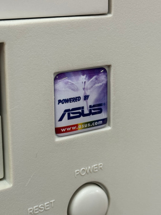 > ASUS < Pegasus Motherboard Case Badge Sticker - DOME