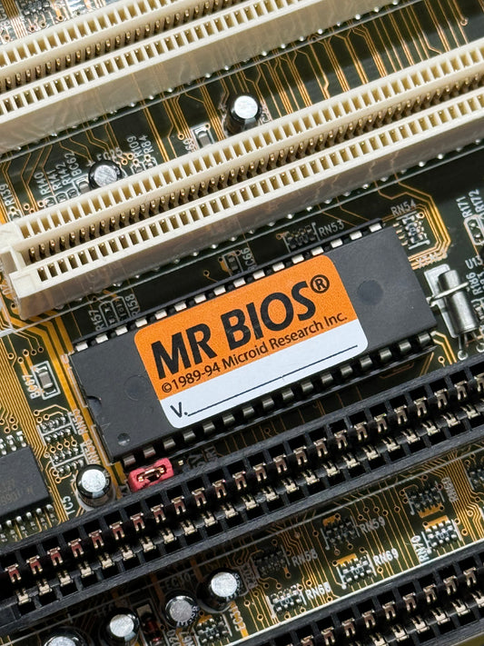 MR BIOS V2 Update Microid Research Case Badge Sticker