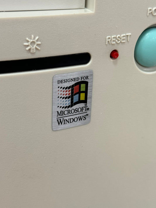 Windows 3.1 (General) Case Badge Sticker - Metallic
