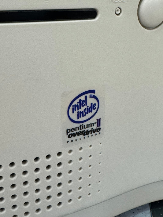 Pentium II Overdrive Case Badge Sticker - Clear