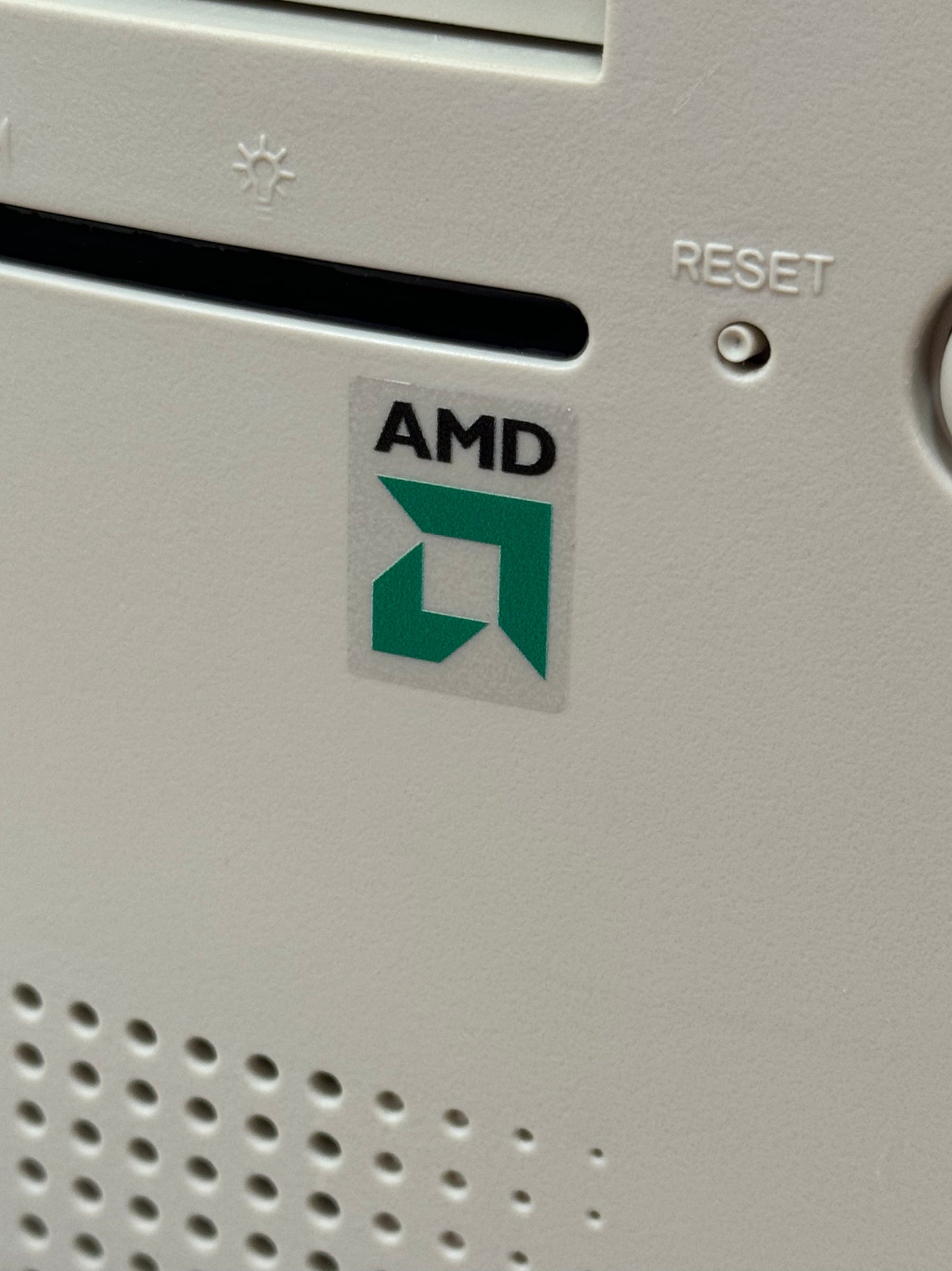 AMD Case Badge Sticker - Clear