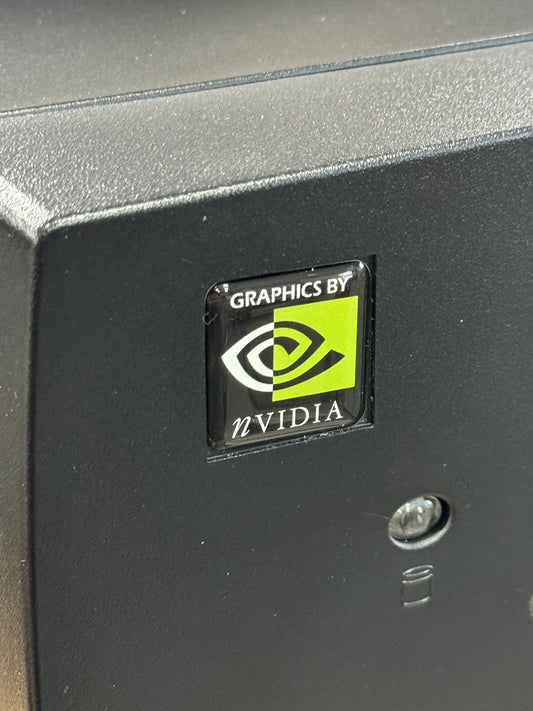 Nvidia “Graphics by” General Video Graphics Case Badge Sticker - Dome