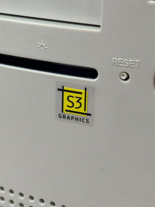 S3 Graphics Case Badge Sticker - Clear