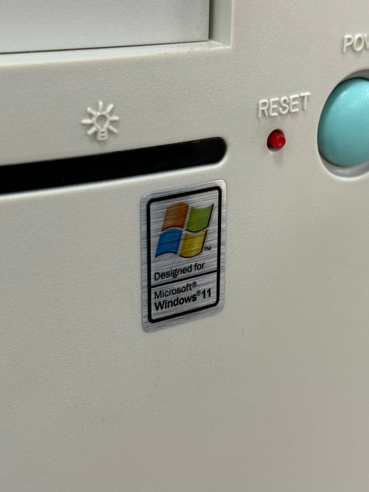 Windows 11 (XP Style) Case Badge Sticker - Metallic