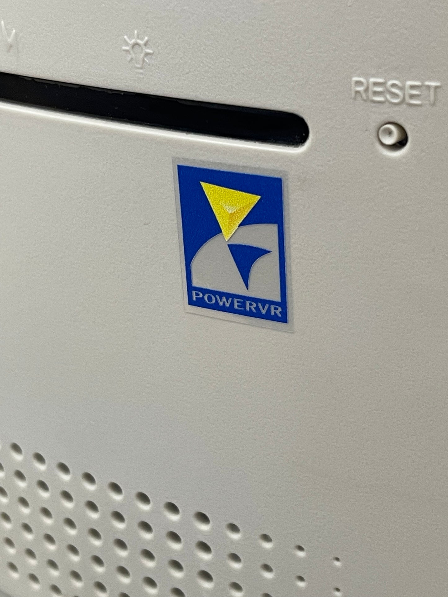 PowerVR Video Graphics Case Badge Sticker - Clear