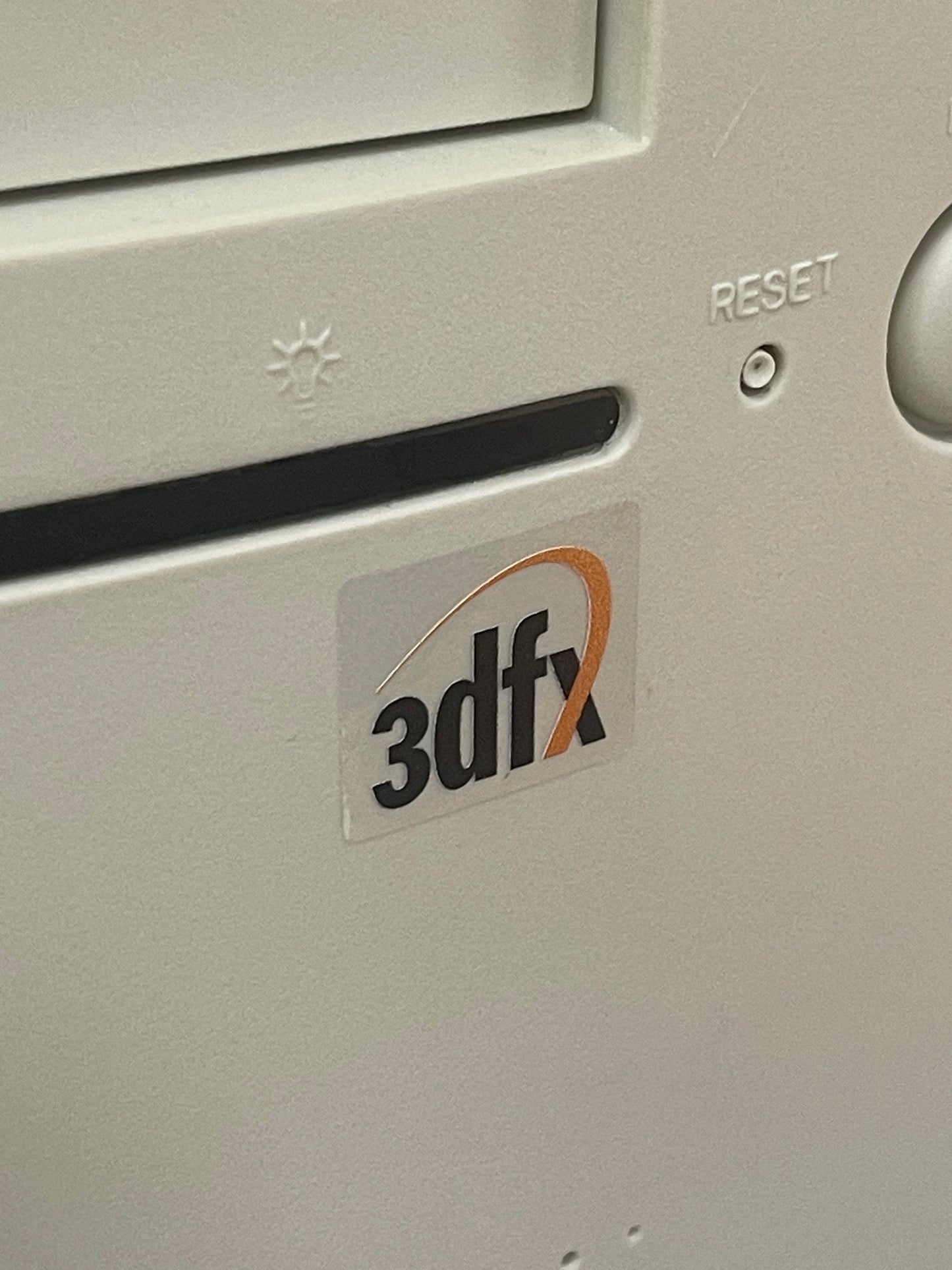 3Dfx Graphics Logo Case Badge Sticker - Clear