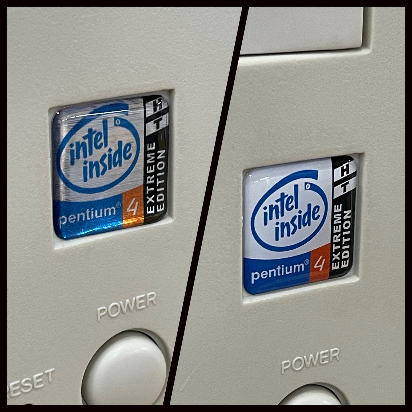 Pentium 4 P4 EE Extreme Edition Case Badge Sticker - DOME