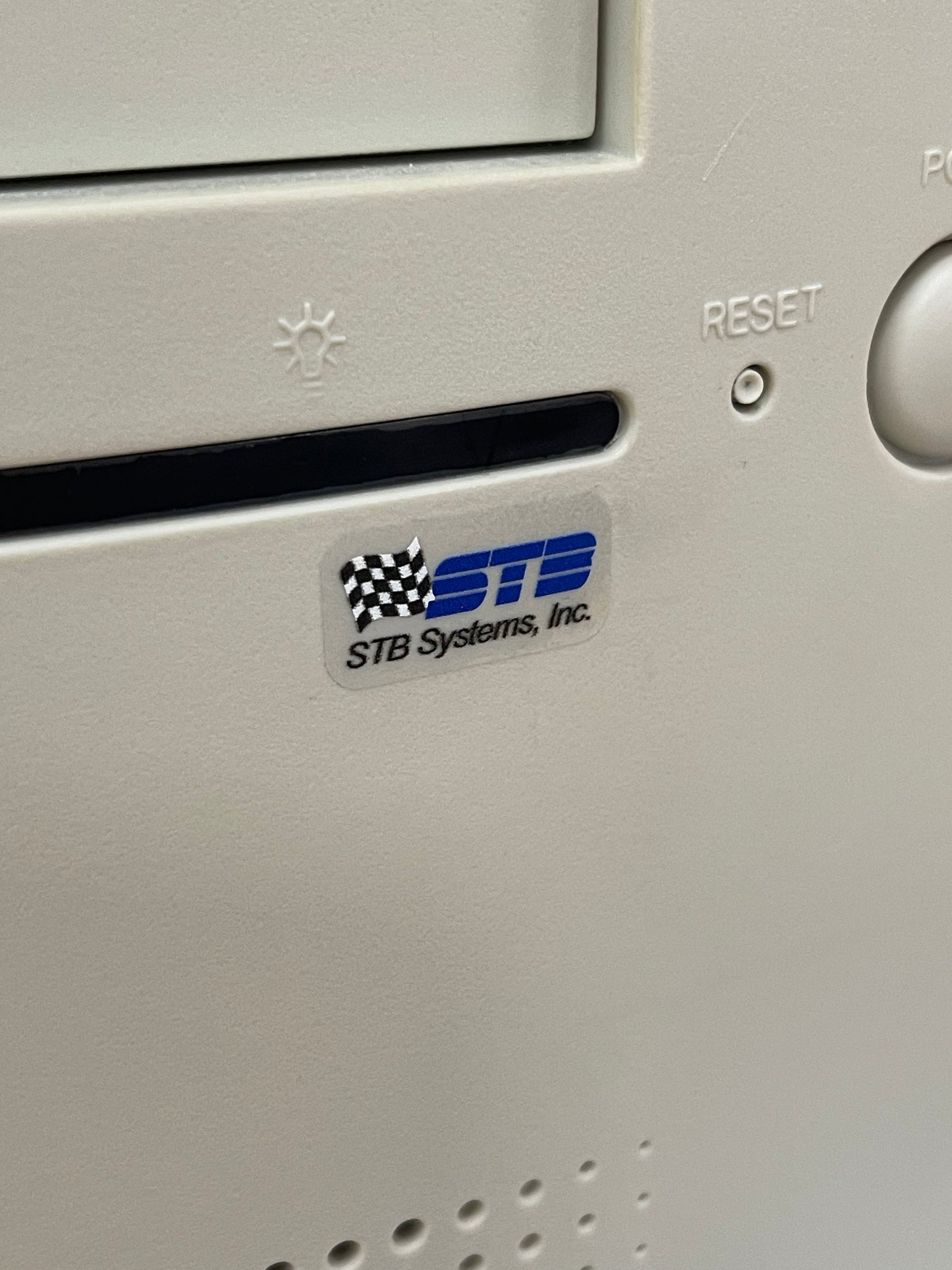 STB Systems Inc. Video Case Badge Sticker