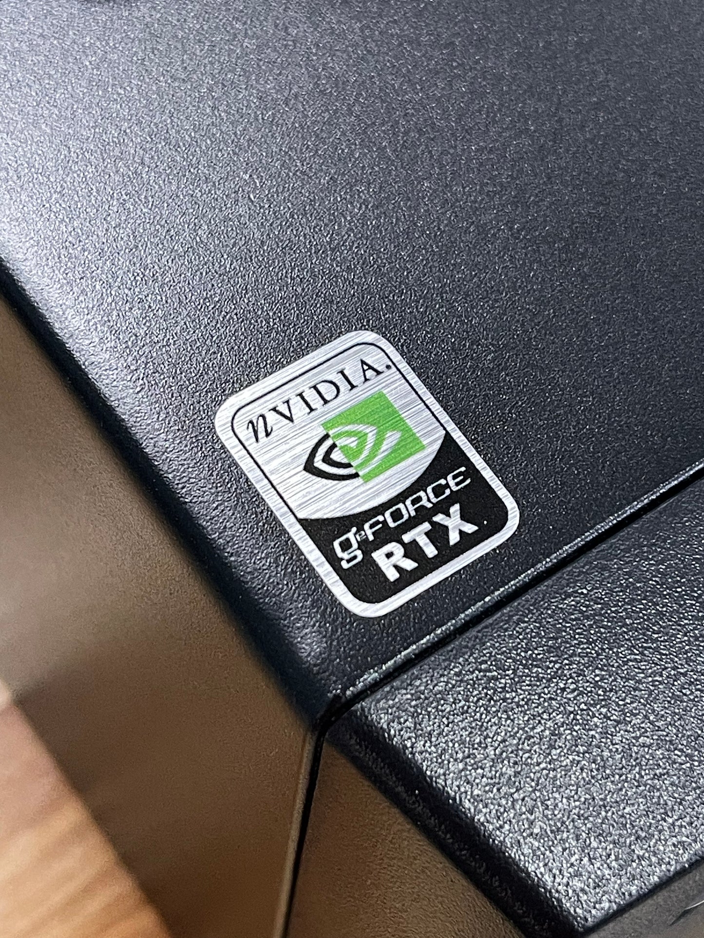 GeForce RTX Case Badge Sticker - Metallic