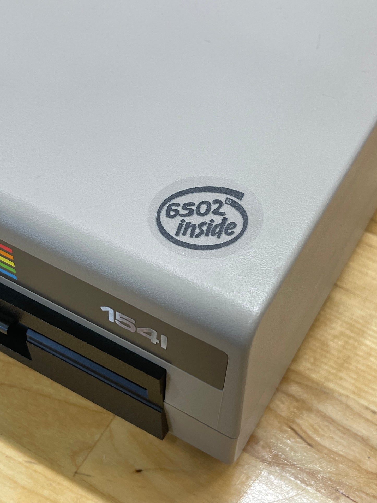 “6502 inside” MOS Commodore C64 Atari Apple Case Badge Sticker - Clear