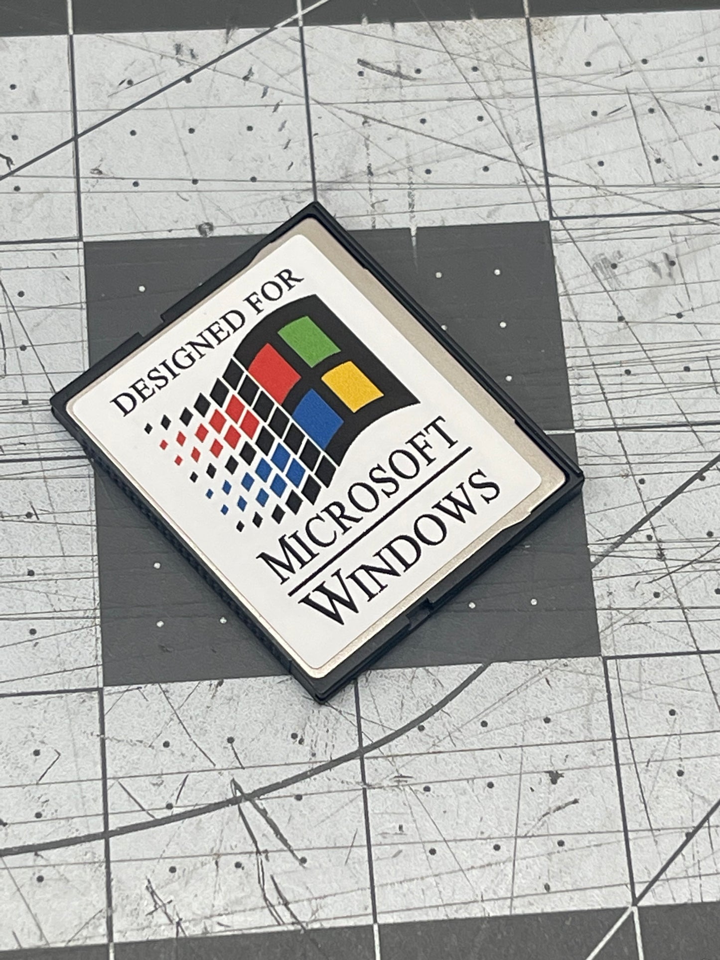 CF Compact Flash Card OS Label Windows DOS Sticker - White – Geekenspiel