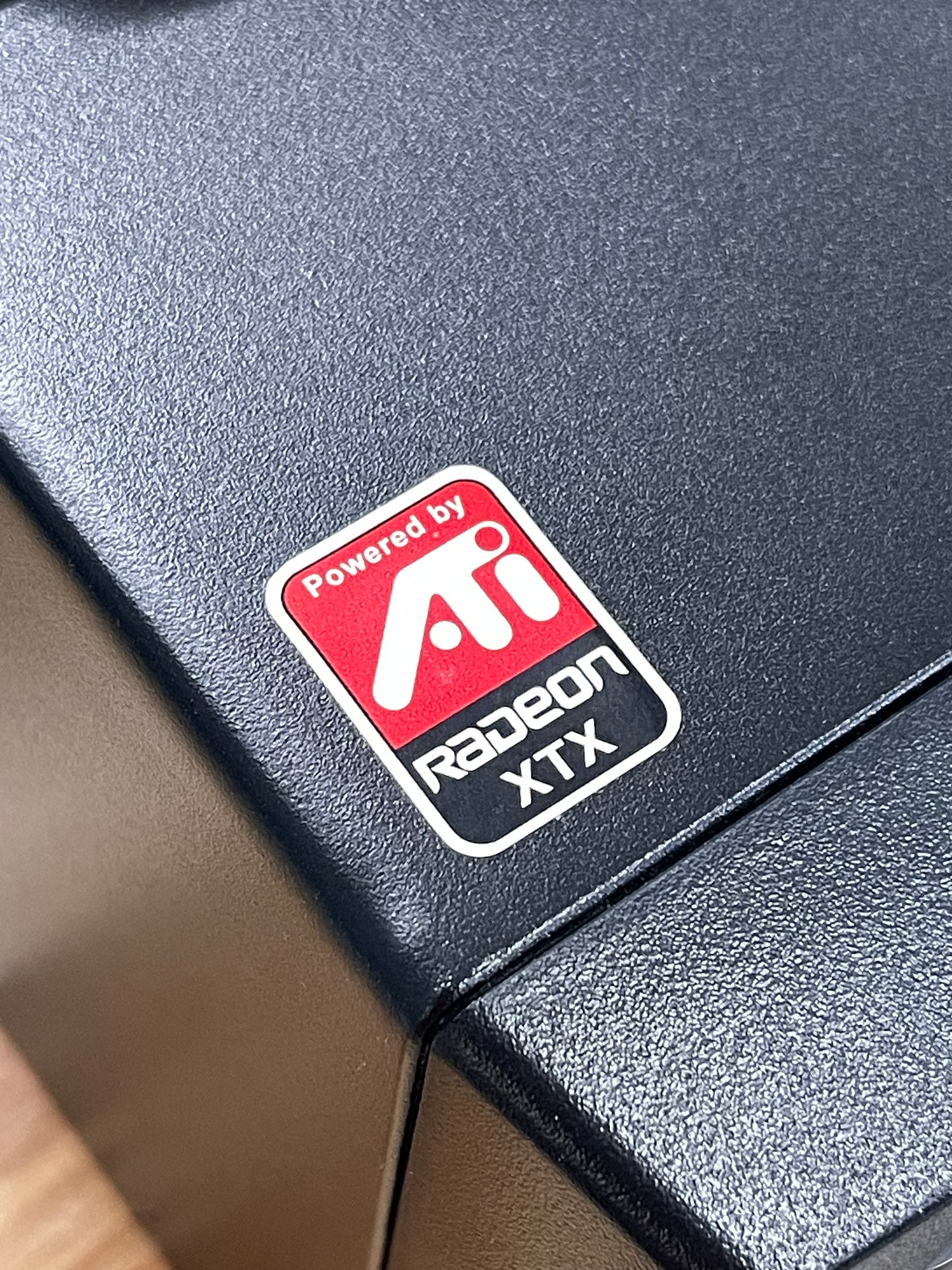 ATI Radeon XTX Series, Powered By Case Badge Sticker - White