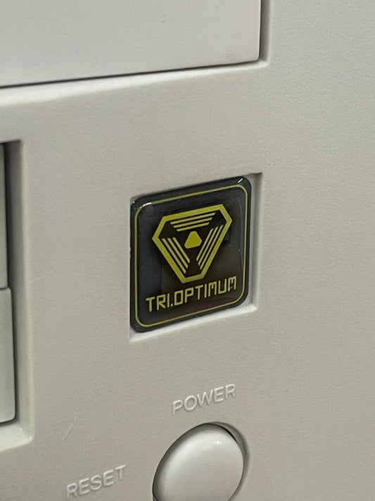 > Tri.Optimum < System Shock Case Badge Sticker - Dome Black