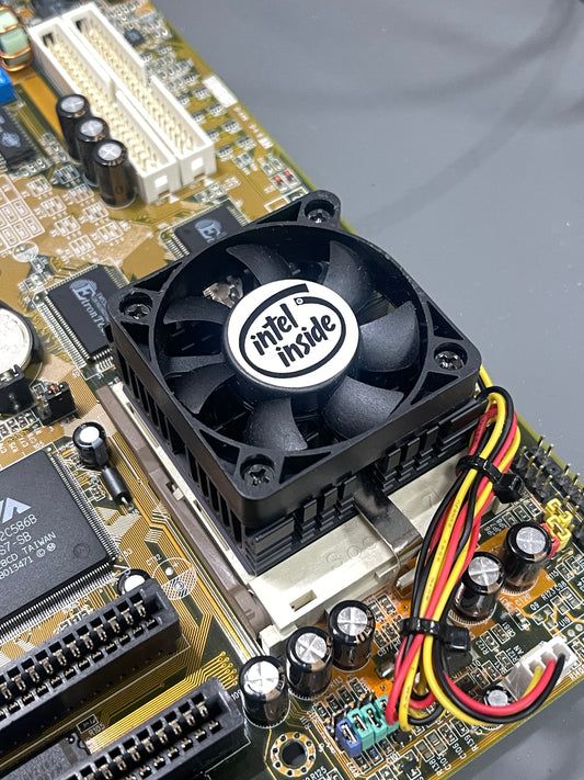 Intel Inside Round Fan Sticker - White